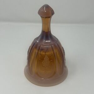 Vintage Fenton Bell Amber Opalescent Grape and Cable Pattern Gorgeous